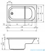 Riho Petit wanna prostokątna 120x70cm biała B149001005